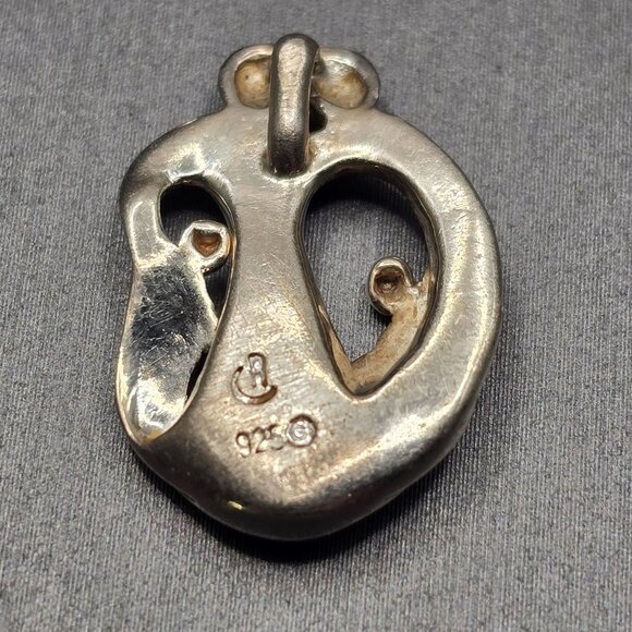 VTG Sterling Silver Carolyn Pollack Relios Pendant 7/8" 5 Person Family 2.63g - Picture 3 of 5